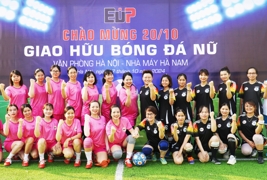 Women's friendly football match: Ha Nam Factory vs. Ha Noi Office